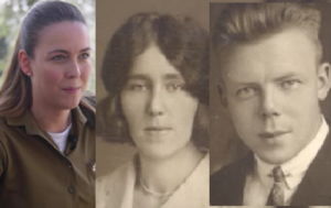 Noah Van Ouwerkerk and her great grandparents Hendrik and Johanna Elskamp