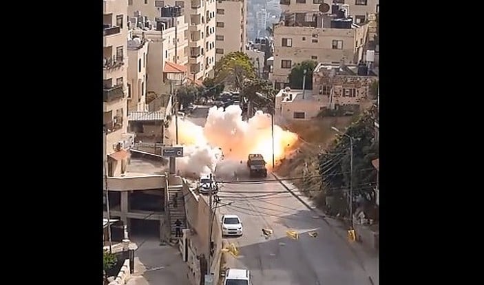 explosion nablus IDF