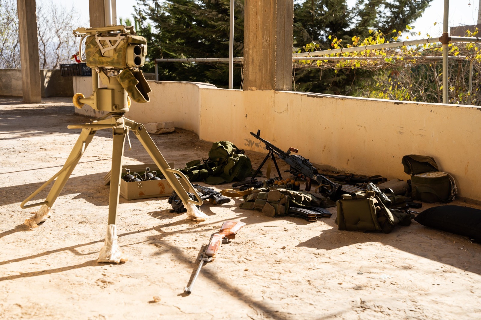 WATCH: Netanyahu inspects Hezbollah weapons taken by IDF troops