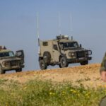 IDF jeeps in Morag corridor