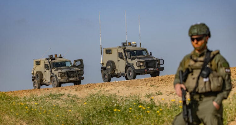 IDF jeeps in Morag corridor