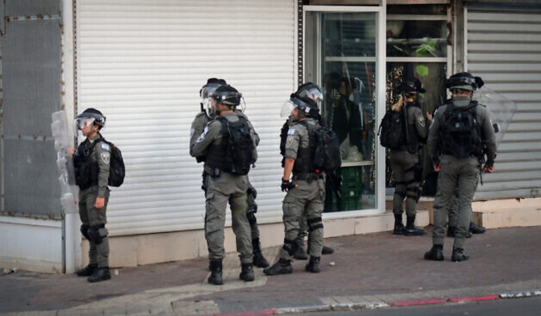 Border Police in Jaffa