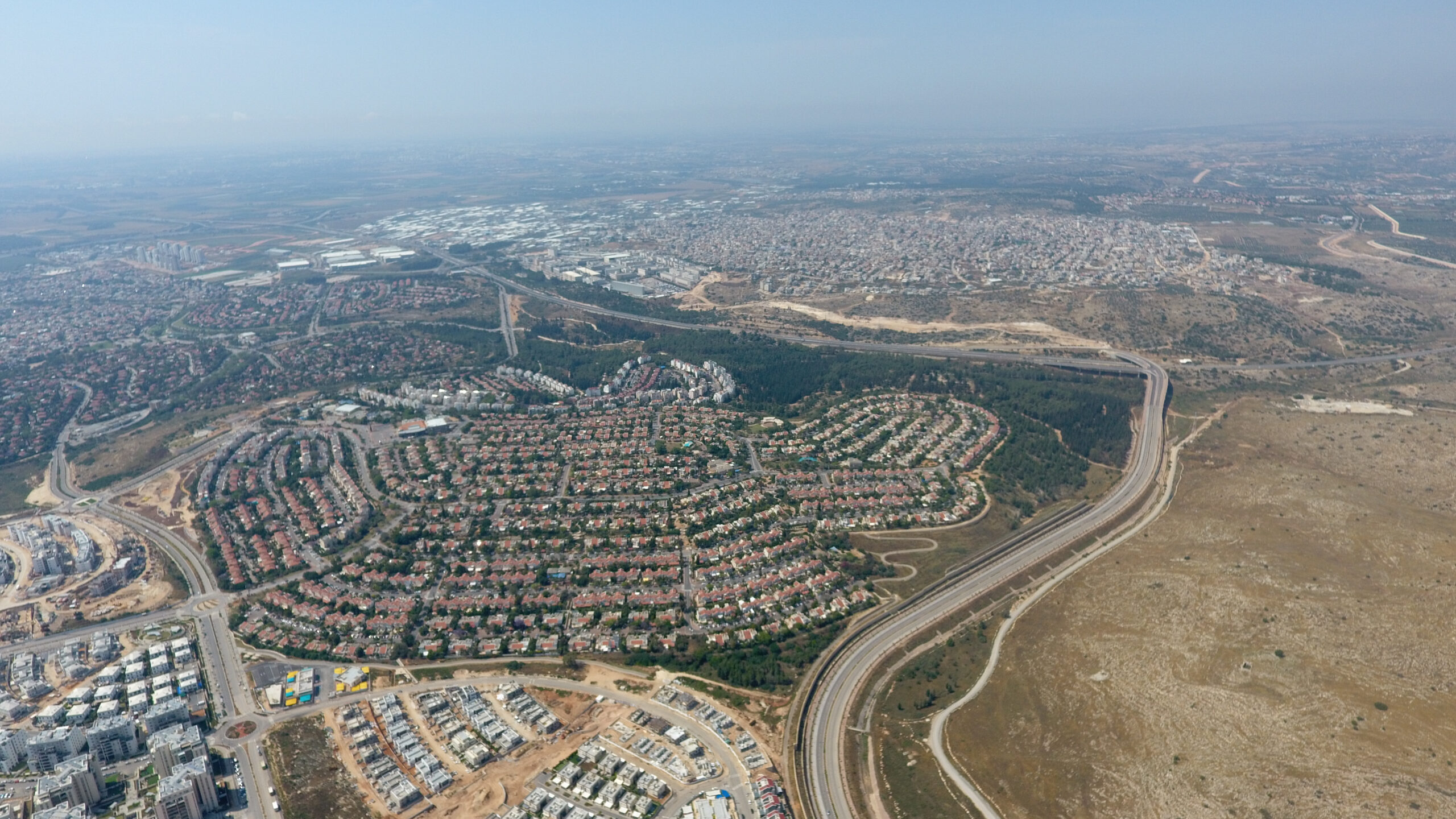 Aerial view of Rosh Haayin